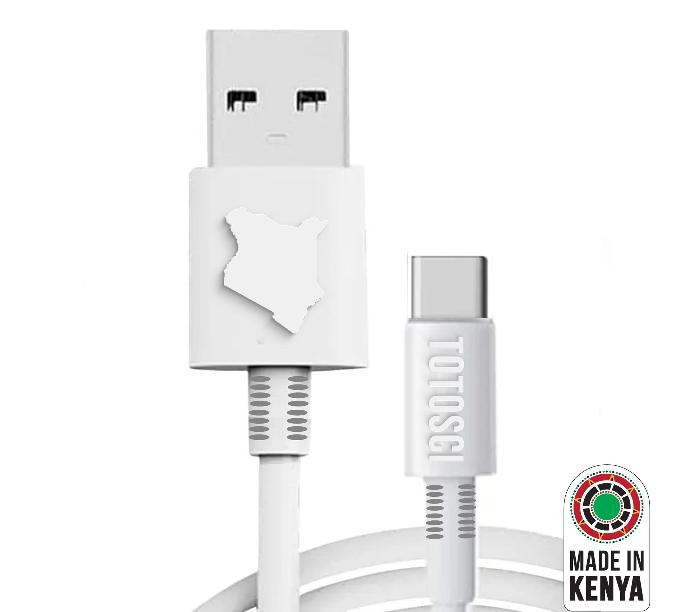 TOTOSCI Type C USB Cable (White)