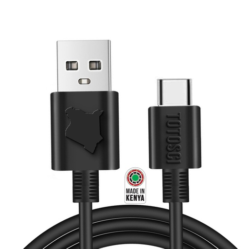 TOTOSCI Type C USB Cable (Black)