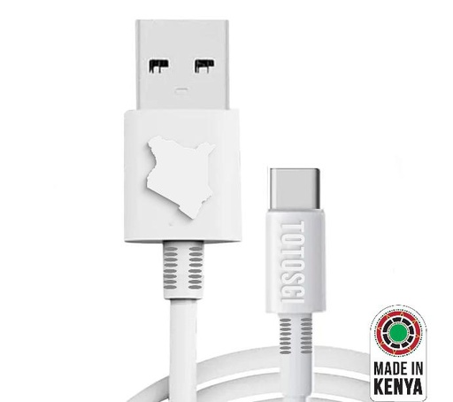 TOTOSCI Type C USB Cable (White)